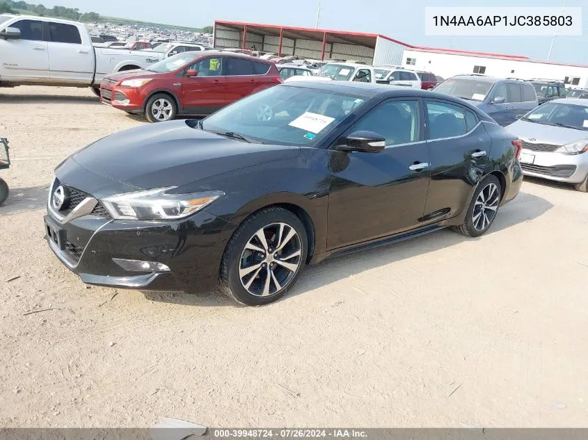 1N4AA6AP1JC385803 2018 Nissan Maxima 3.5 Sl