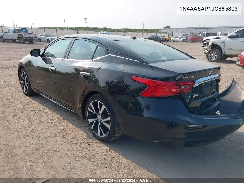 1N4AA6AP1JC385803 2018 Nissan Maxima 3.5 Sl