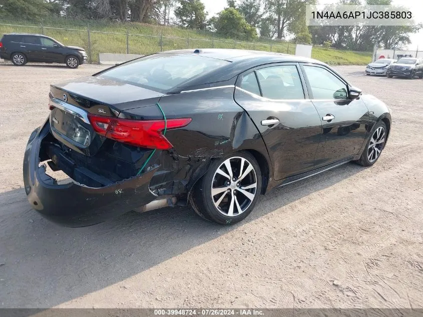 2018 Nissan Maxima 3.5 Sl VIN: 1N4AA6AP1JC385803 Lot: 39948724