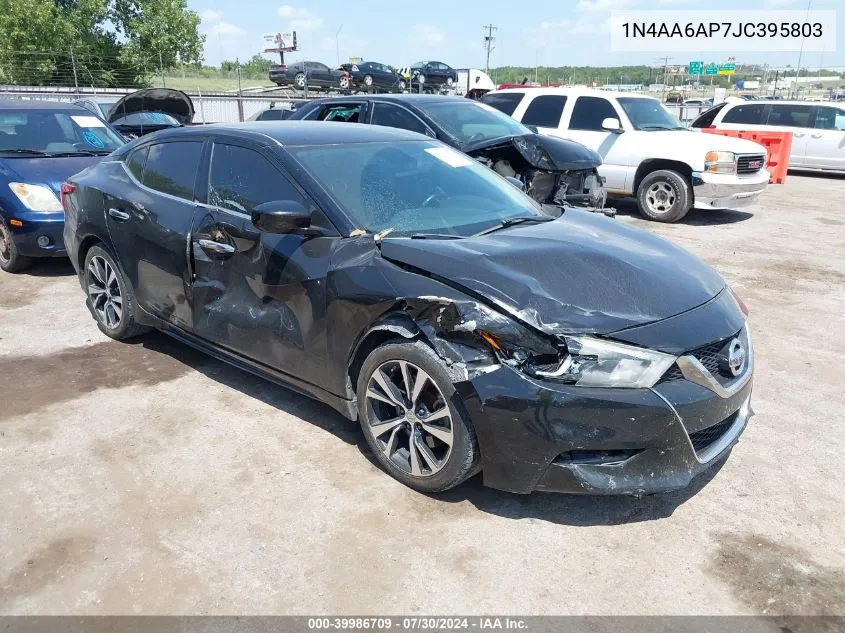 2018 Nissan Maxima 3.5 S VIN: 1N4AA6AP7JC395803 Lot: 39986709