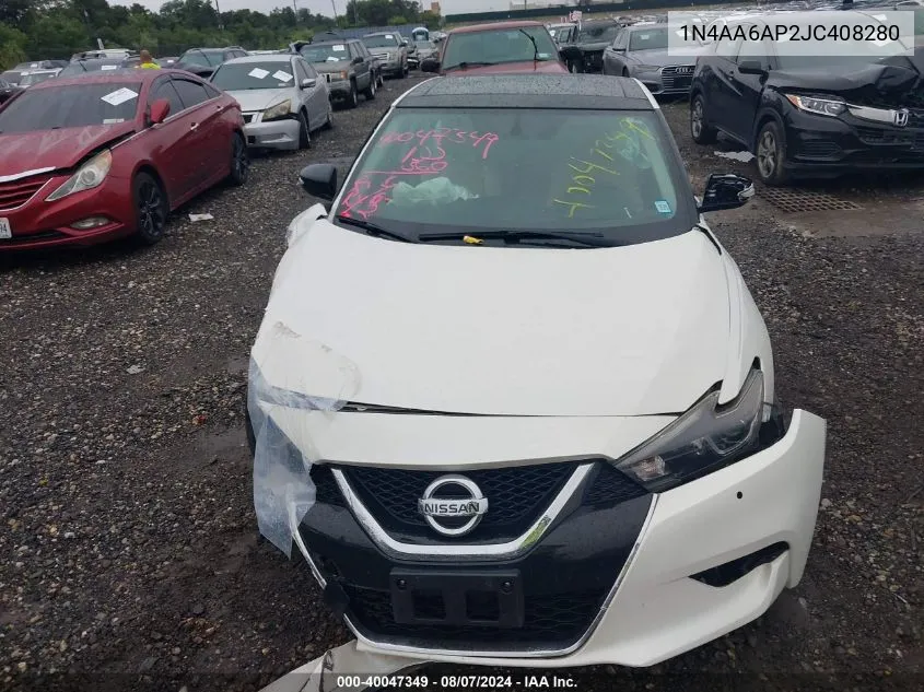 1N4AA6AP2JC408280 2018 Nissan Maxima 3.5 Sl