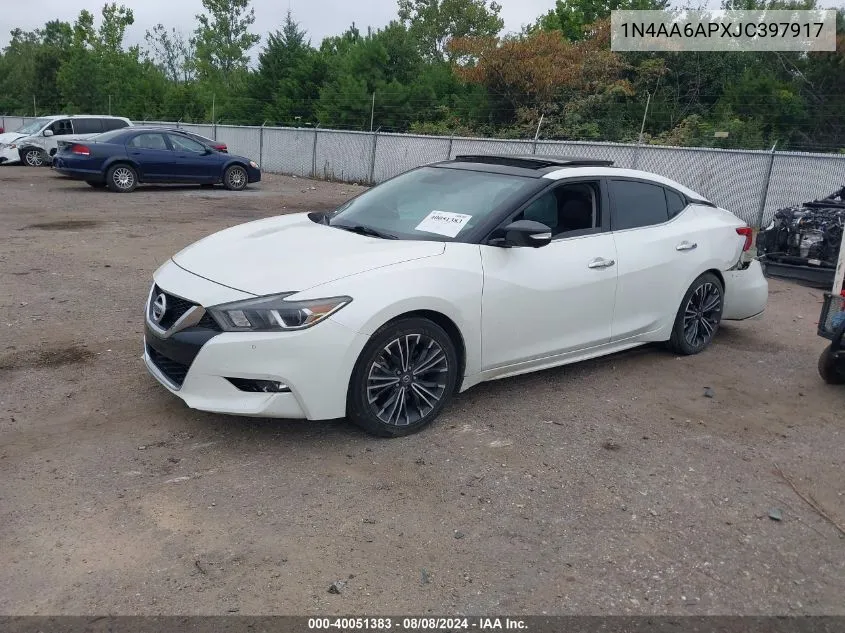 1N4AA6APXJC397917 2018 Nissan Maxima 3.5 Platinum