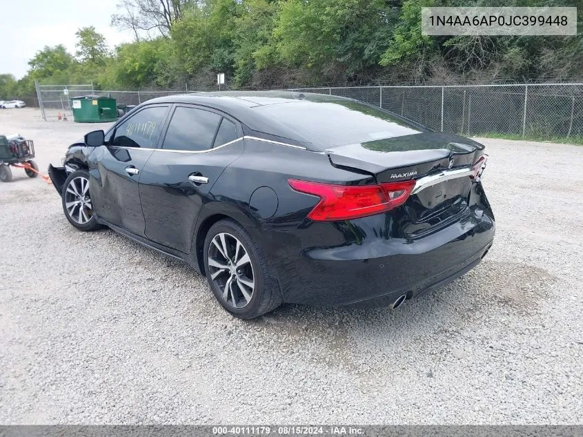 1N4AA6AP0JC399448 2018 Nissan Maxima 3.5 Platinum