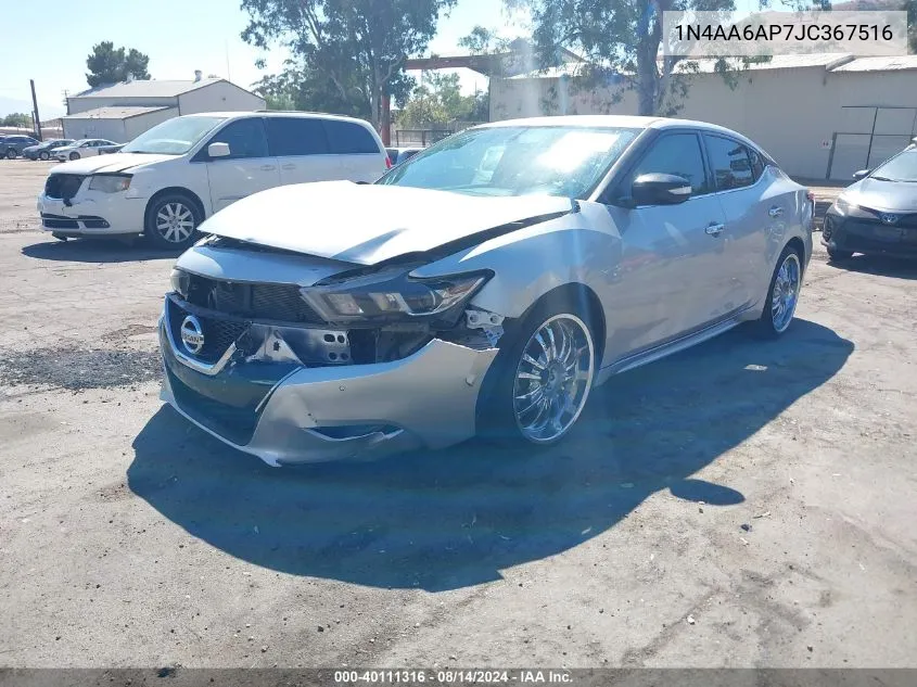 1N4AA6AP7JC367516 2018 Nissan Maxima 3.5S/Sv/Sl/Sr/Plat