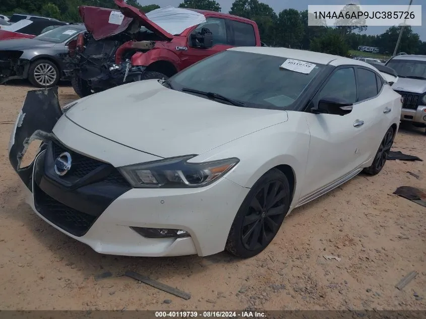 1N4AA6AP9JC385726 2018 Nissan Maxima 3.5S/Sv/Sl/Sr/Plat