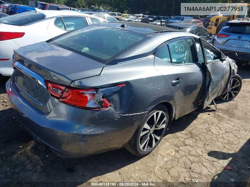 1N4AA6AP1JC377958 2018 Nissan Maxima 3.5 Sl