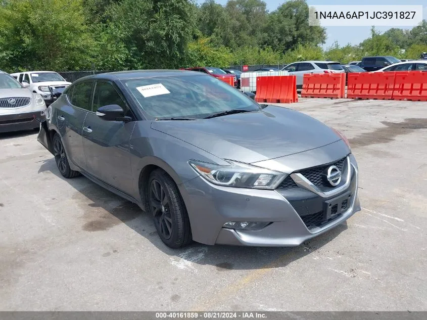 1N4AA6AP1JC391827 2018 Nissan Maxima 3.5 Sv