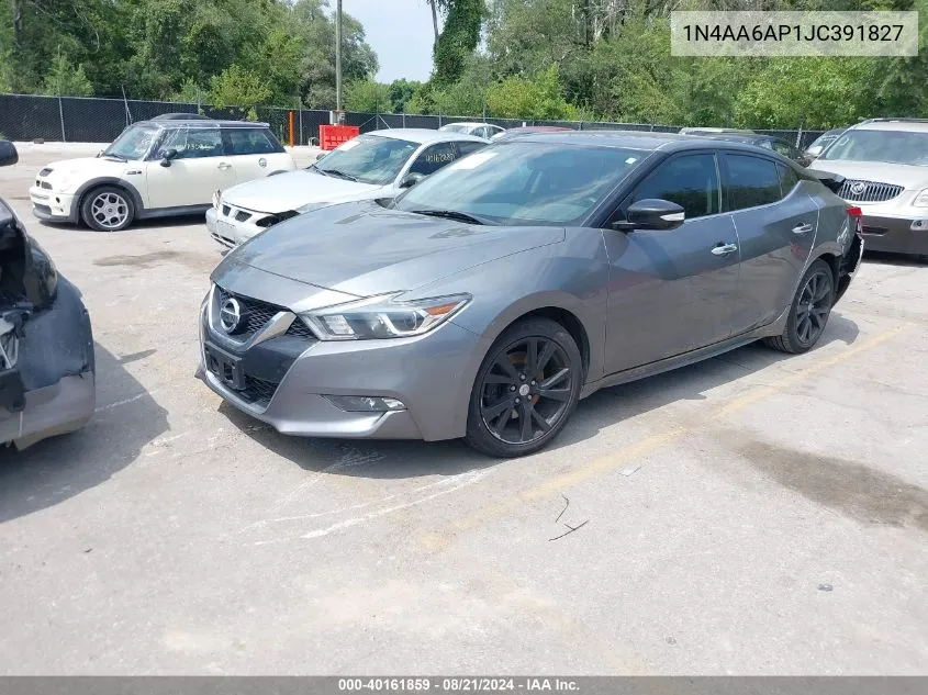 1N4AA6AP1JC391827 2018 Nissan Maxima 3.5 Sv