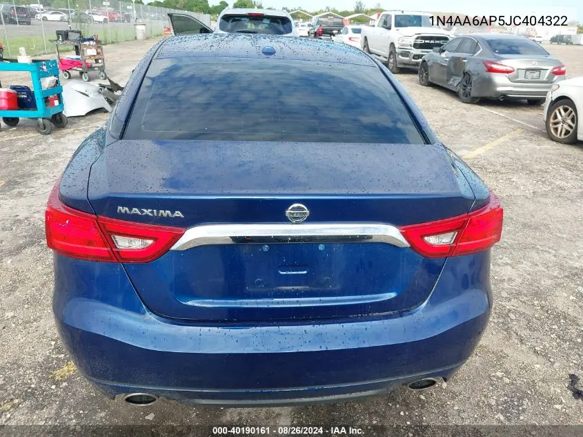 1N4AA6AP5JC404322 2018 Nissan Maxima 3.5 S