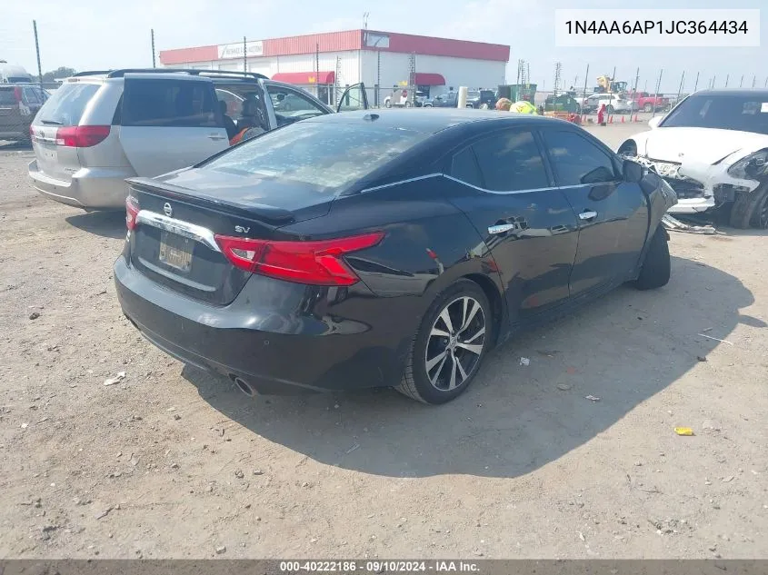 1N4AA6AP1JC364434 2018 Nissan Maxima 3.5 Sv