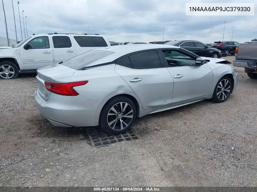 2018 Nissan Maxima 3.5 Sv VIN: 1N4AA6AP9JC379330 Lot: 40267134