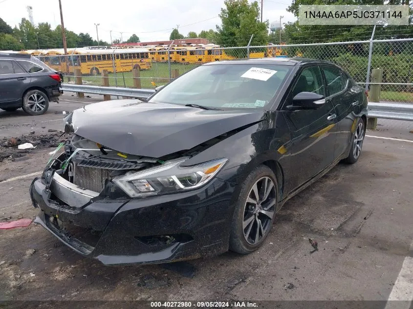 2018 Nissan Maxima 3.5S/Sv/Sl/Sr/Plat VIN: 1N4AA6AP5JC371144 Lot: 40272980