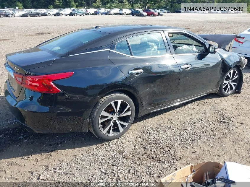 1N4AA6AP9JC370689 2018 Nissan Maxima 3.5 Platinum