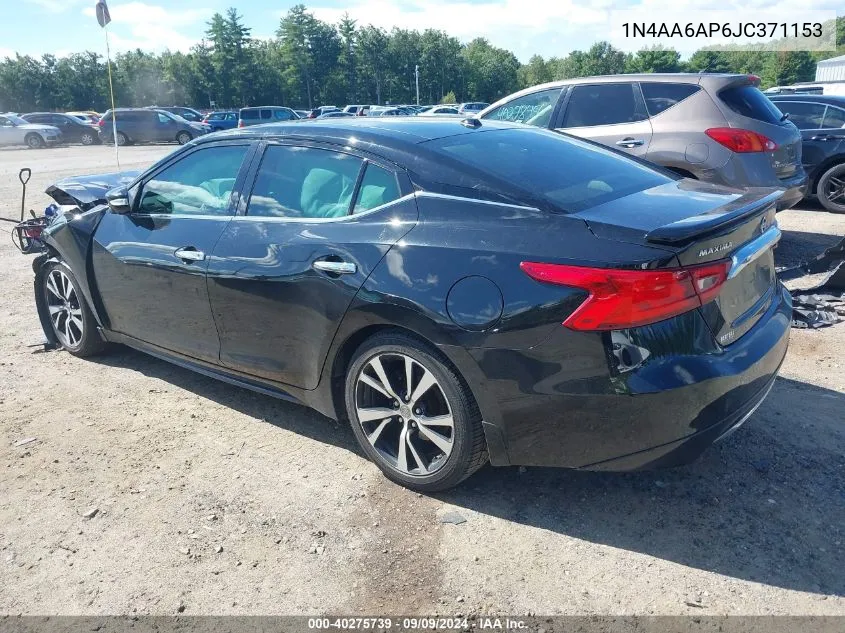 2018 Nissan Maxima 3.5 Platinum VIN: 1N4AA6AP6JC371153 Lot: 40275739