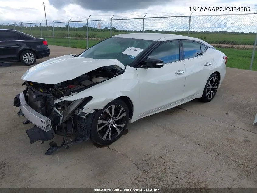 1N4AA6AP2JC384885 2018 Nissan Maxima 3.5 Sv