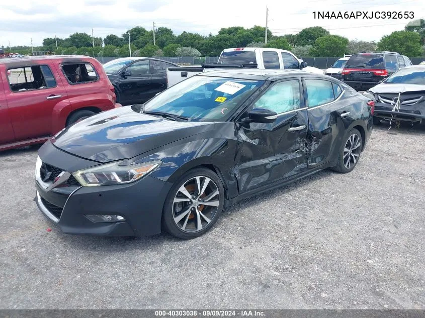 1N4AA6APXJC392653 2018 Nissan Maxima 3.5 Sl