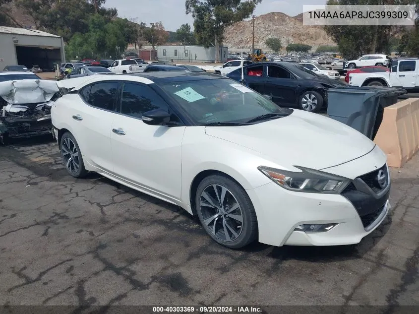 1N4AA6AP8JC399309 2018 Nissan Maxima 3.5 Sl