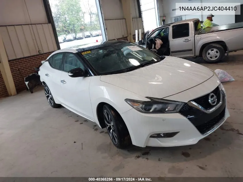 1N4AA6AP2JC404410 2018 Nissan Maxima 3.5S/Sv/Sl/Sr/Plat