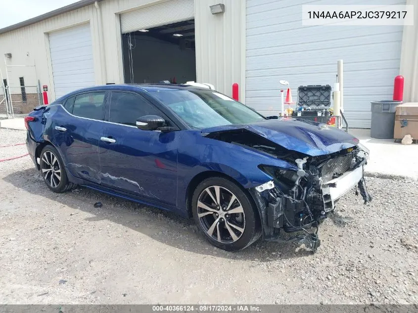 1N4AA6AP2JC379217 2018 Nissan Maxima 3.5 Sv