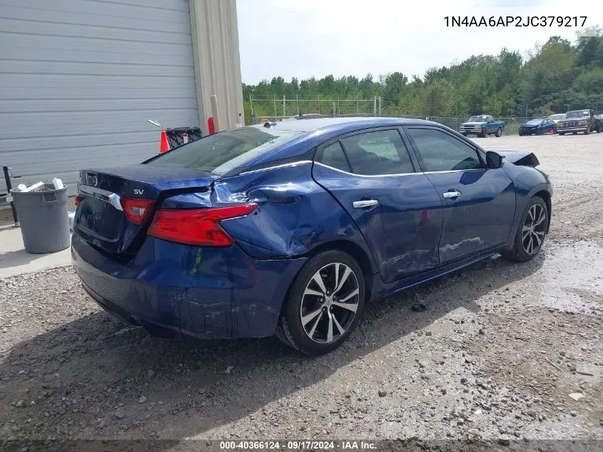 1N4AA6AP2JC379217 2018 Nissan Maxima 3.5 Sv