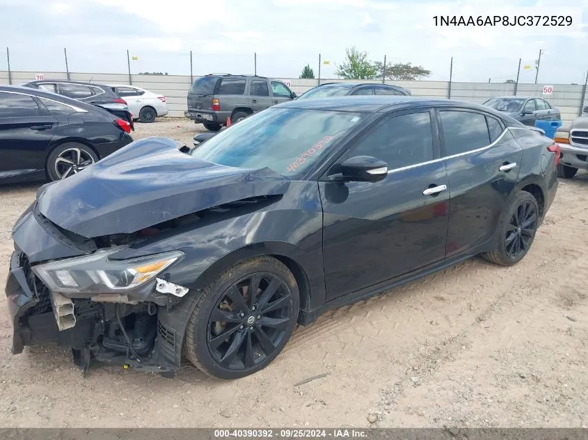 2018 Nissan Maxima 3.5 Sr VIN: 1N4AA6AP8JC372529 Lot: 40390392