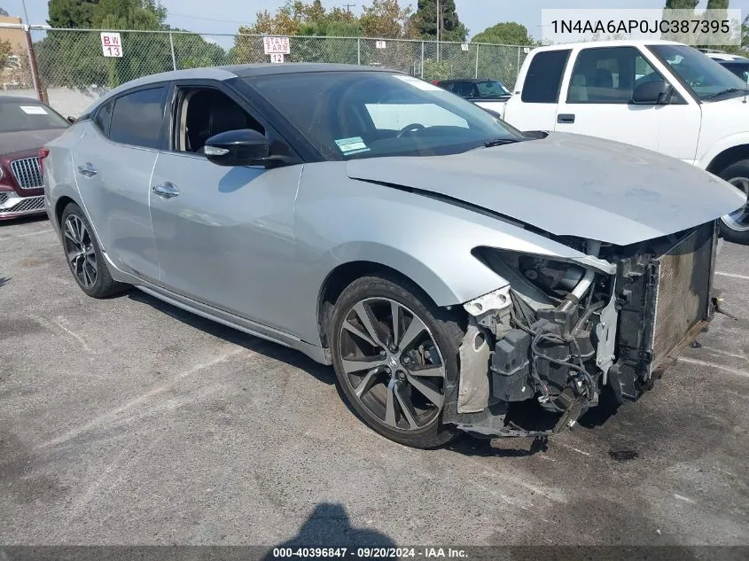 2018 Nissan Maxima 3.5 Sl VIN: 1N4AA6AP0JC387395 Lot: 40396847