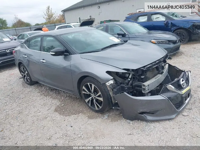 1N4AA6AP8JC405349 2018 Nissan Maxima 3.5 Sv