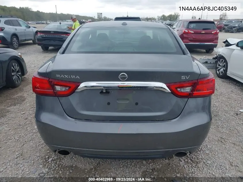 1N4AA6AP8JC405349 2018 Nissan Maxima 3.5 Sv