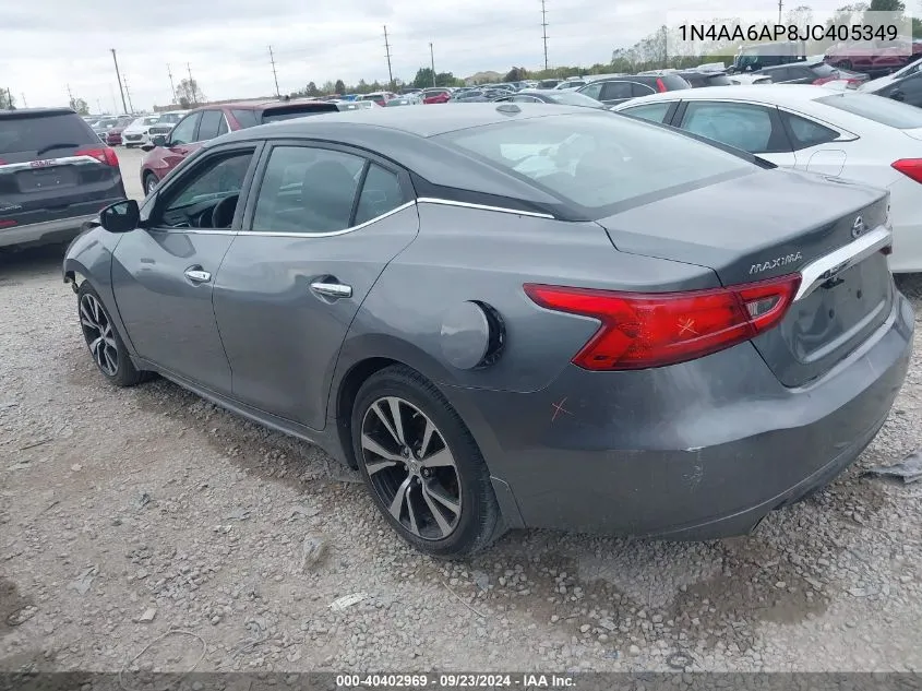 1N4AA6AP8JC405349 2018 Nissan Maxima 3.5 Sv