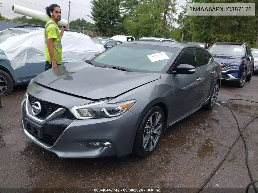 2018 Nissan Maxima 3.5 Sv VIN: 1N4AA6APXJC387176 Lot: 40447742