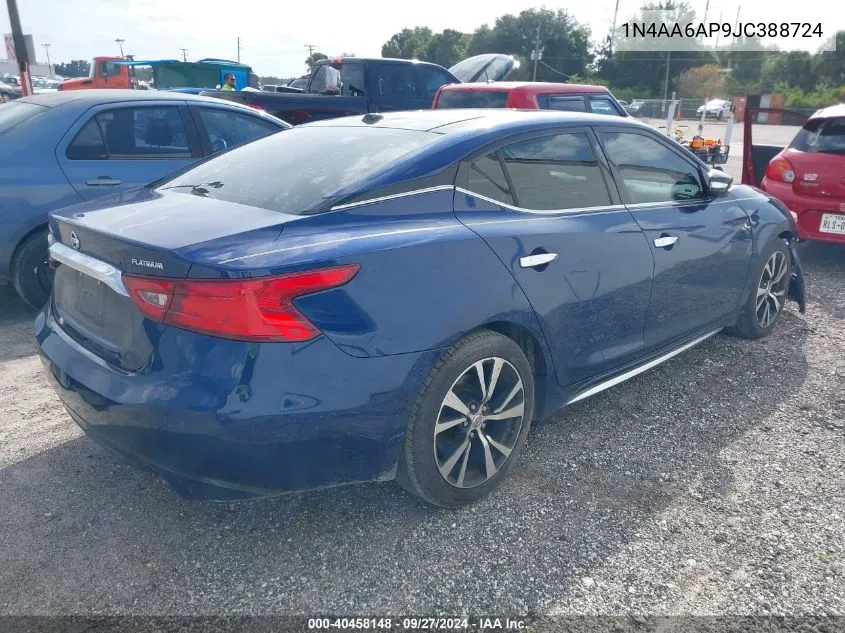 1N4AA6AP9JC388724 2018 Nissan Maxima 3.5 Platinum