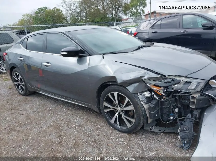 1N4AA6AP9JC372085 2018 Nissan Maxima 3.5 Sv