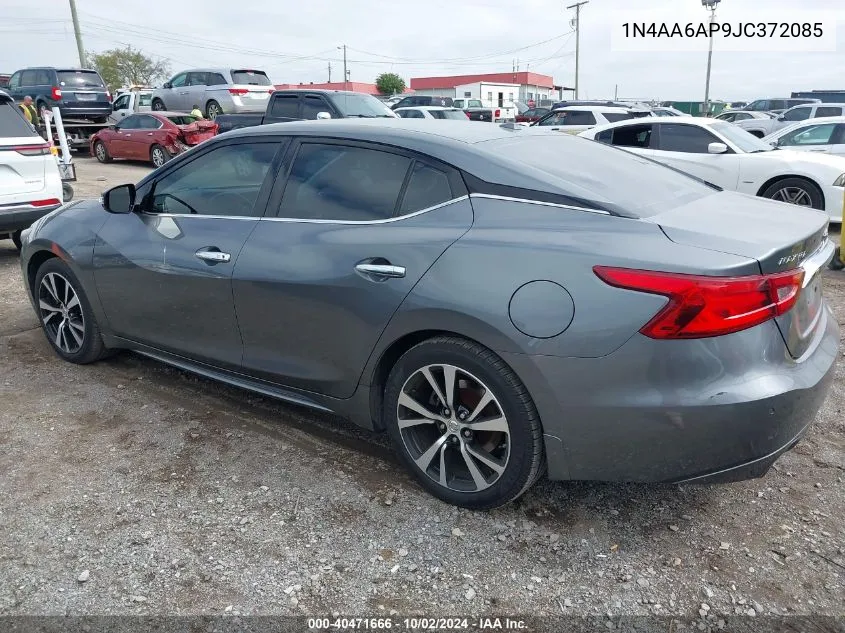 1N4AA6AP9JC372085 2018 Nissan Maxima 3.5 Sv