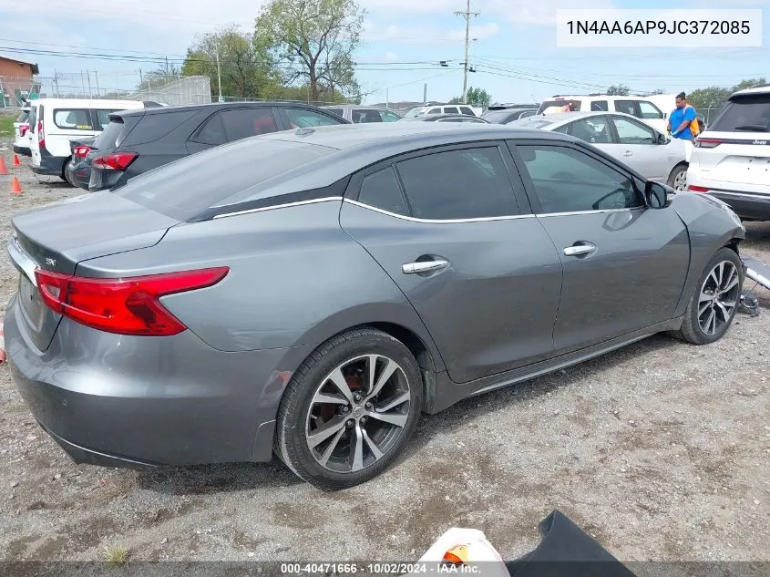 2018 Nissan Maxima 3.5 Sv VIN: 1N4AA6AP9JC372085 Lot: 40471666