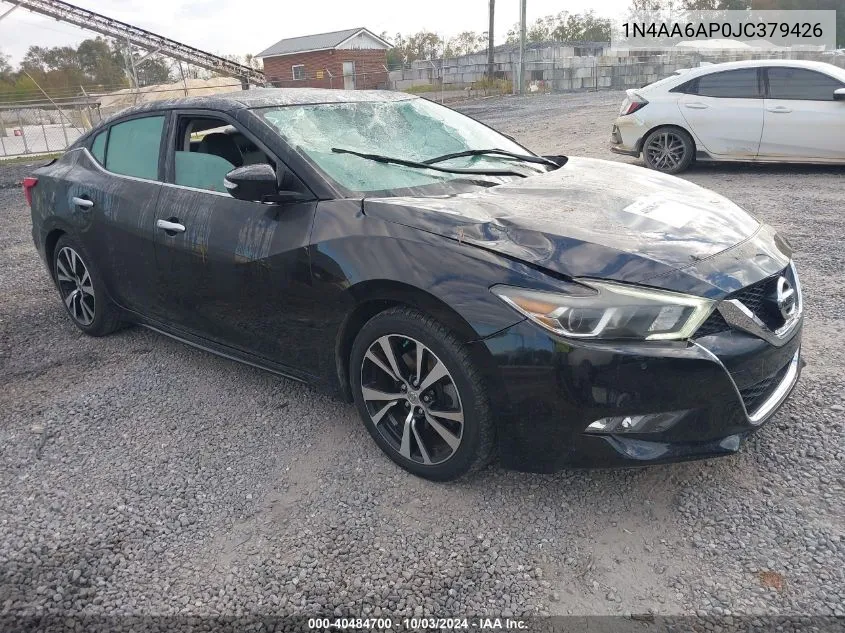 2018 Nissan Maxima 3.5 Sv VIN: 1N4AA6AP0JC379426 Lot: 40484700