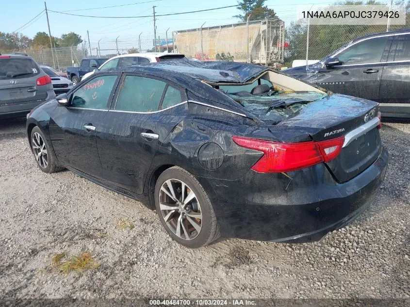 1N4AA6AP0JC379426 2018 Nissan Maxima 3.5 Sv