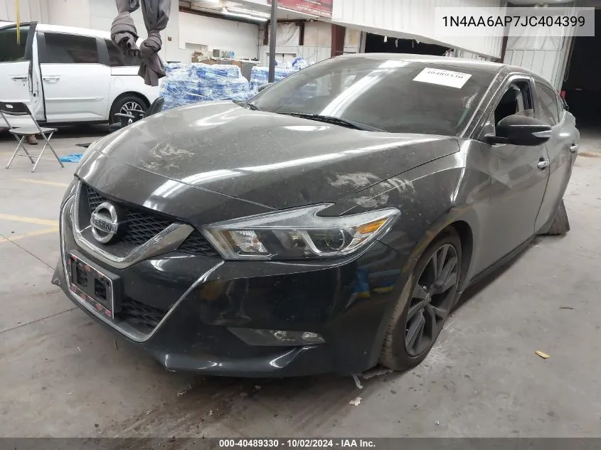 2018 Nissan Maxima 3.5 Sv VIN: 1N4AA6AP7JC404399 Lot: 40489330