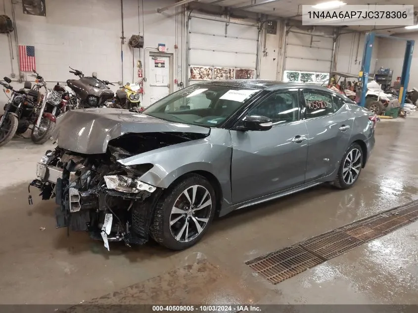 1N4AA6AP7JC378306 2018 Nissan Maxima 3.5 Sl