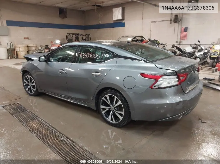 1N4AA6AP7JC378306 2018 Nissan Maxima 3.5 Sl