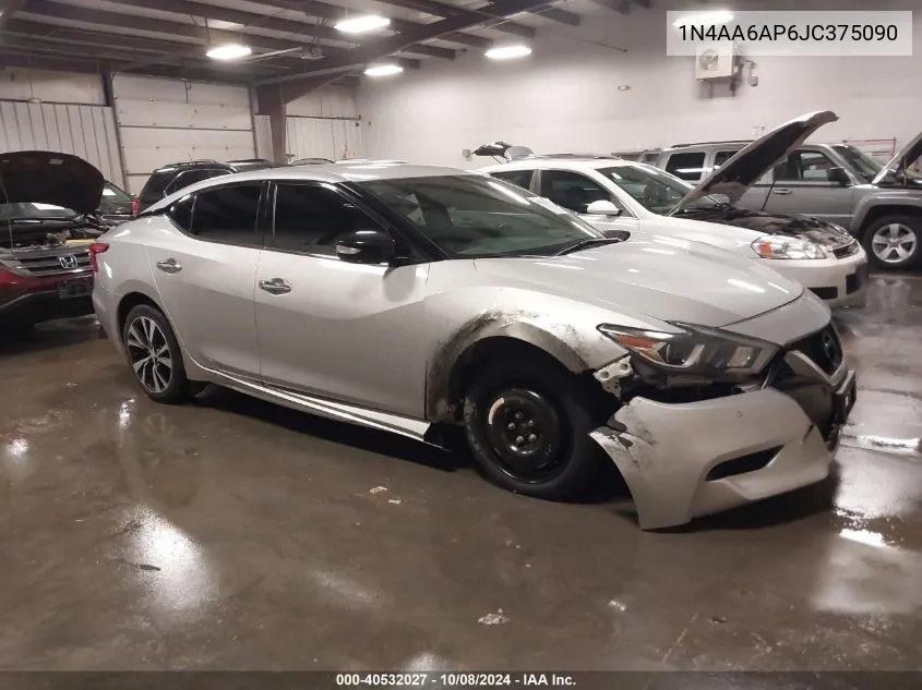 2018 Nissan Maxima 3.5 Sv VIN: 1N4AA6AP6JC375090 Lot: 40532027