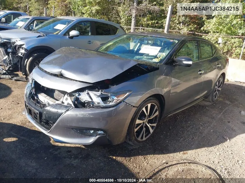 2018 Nissan Maxima 3.5 Sv VIN: 1N4AA6AP1JC384215 Lot: 40554586