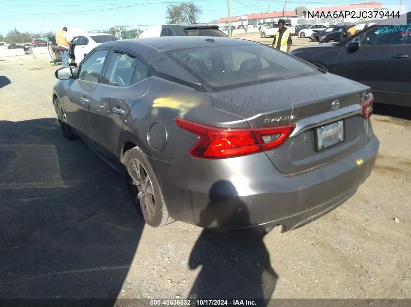 2018 Nissan Maxima 3.5 Sv VIN: 1N4AA6AP2JC379444 Lot: 40636532