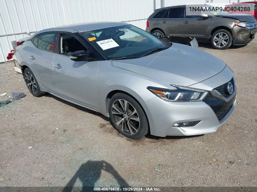 2018 Nissan Maxima 3.5 Sv VIN: 1N4AA6AP9JC404288 Lot: 40676678