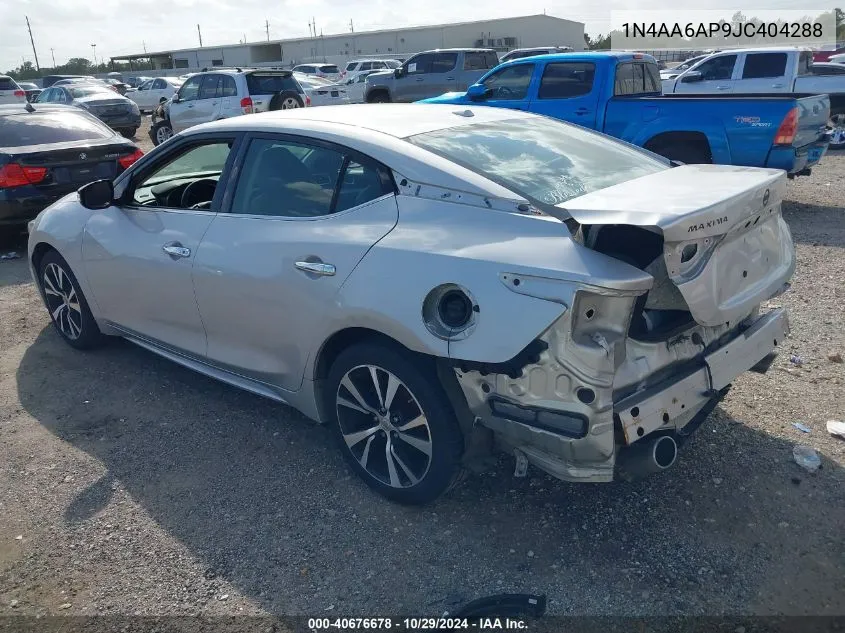 1N4AA6AP9JC404288 2018 Nissan Maxima 3.5 Sv