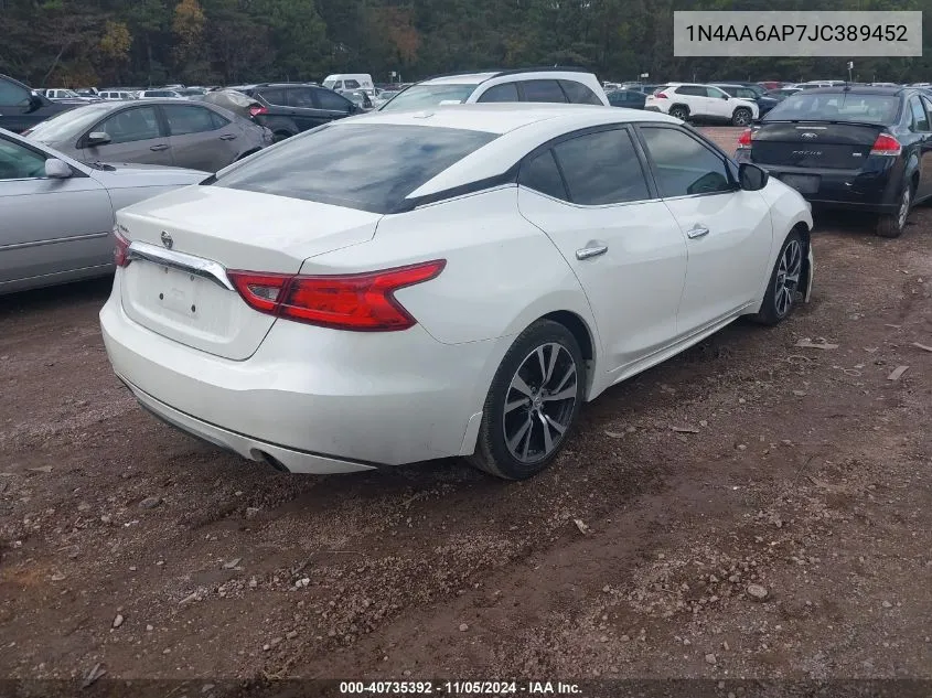 1N4AA6AP7JC389452 2018 Nissan Maxima 3.5 S