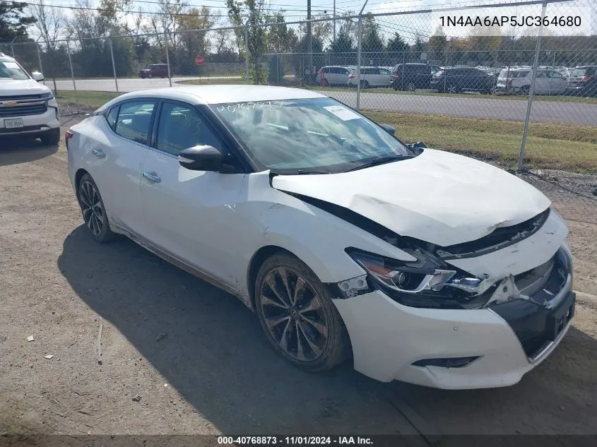 1N4AA6AP5JC364680 2018 Nissan Maxima 3.5 Sr