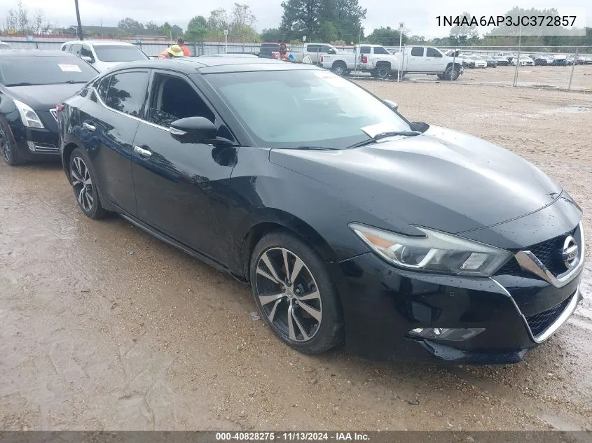 2018 Nissan Maxima 3.5 Platinum VIN: 1N4AA6AP3JC372857 Lot: 40828275