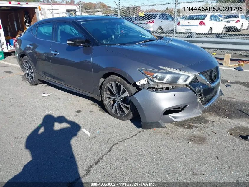 2018 Nissan Maxima 3.5 Sl VIN: 1N4AA6AP5JC391796 Lot: 40863002