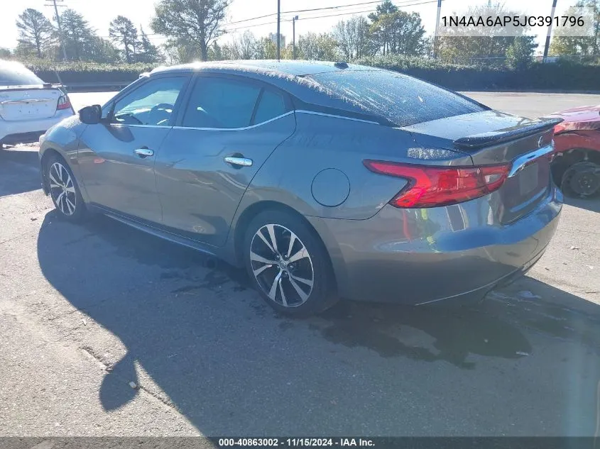 2018 Nissan Maxima 3.5 Sl VIN: 1N4AA6AP5JC391796 Lot: 40863002