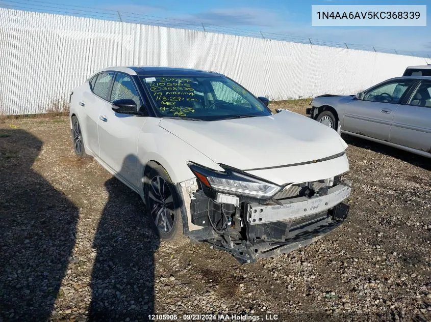 1N4AA6AV5KC368339 2019 Nissan Maxima